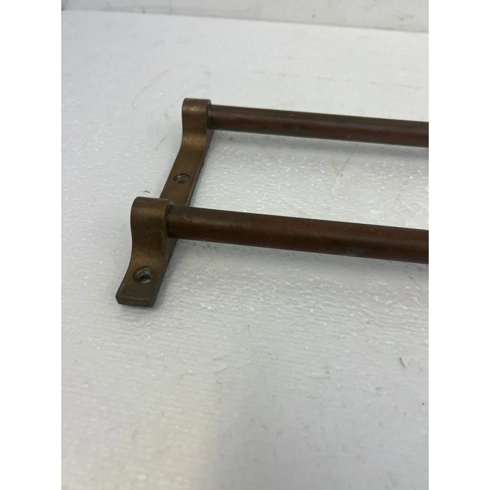 Vintage Yale Brass Wall Towel Rack Pullman Train Bathroom Industrial Holder 32